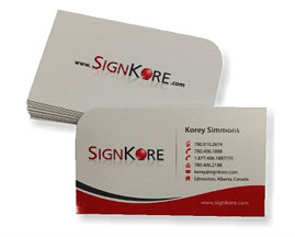 one-sided business cards